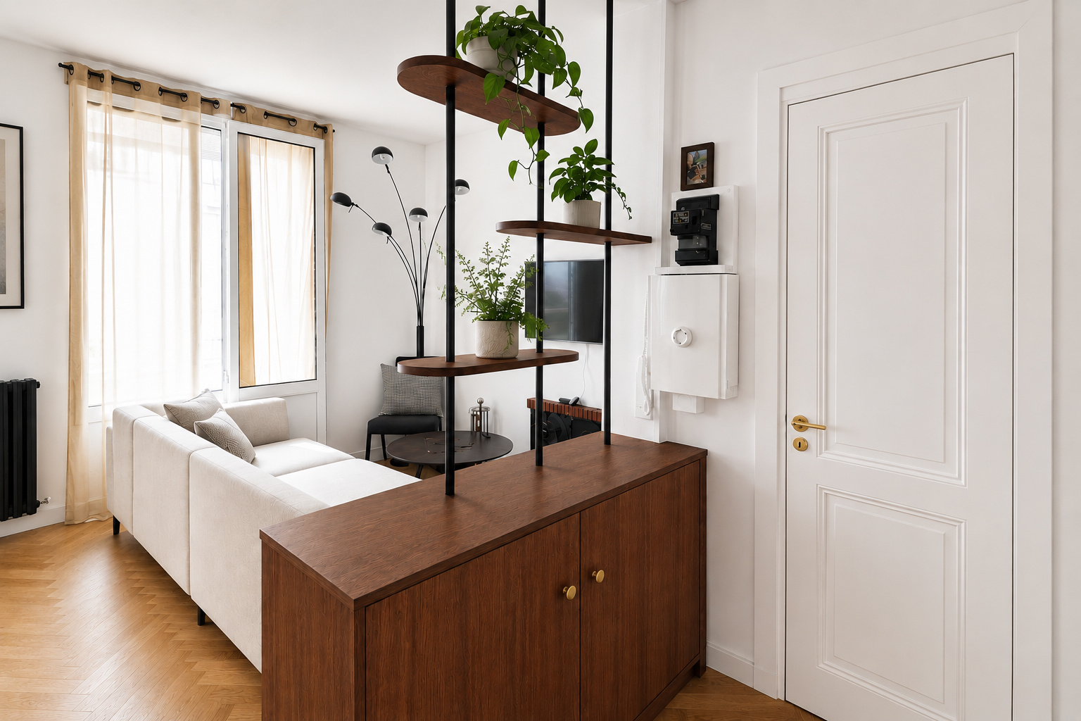 Meuble d'entr&eacute;e sur mesure, projet V&eacute;n&ecirc;ts